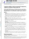 Cover page: Comparing Variability, Severity, and Persistence of Depressive Symptoms as Predictors of Future Stroke Risk