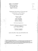 Cover page: Supporting separations of concerns and concurrency in the Chiron-1 user interface system