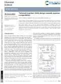 Cover page: Tethered together: DASA design towards aqueous compatibility.