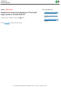Cover page of Spatial and temporal evaluations of the liquid argon purity in ProtoDUNE-SP