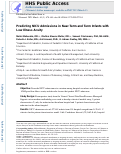 Cover page: Predicting NICU admissions in near-term and term infants with low illness acuity