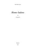 Cover page: Homo ludens