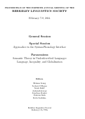 Cover page: Contour Tones and Prosodic Structure in Medʉmba