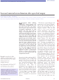 Cover page: Increased maternal microchimerism after open fetal surgery