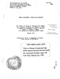 Cover page: TORMAC CONFINEMENT, THEORY AND EXPERIMENT