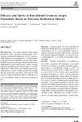 Cover page: Efficacy and Safety of Ruxolitinib Cream in Atopic Dermatitis Based on Previous Medication History.