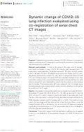 Cover page: Dynamic change of COVID-19 lung infection evaluated using co-registration of serial chest CT images.