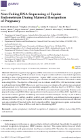 Cover page: Non-Coding RNA Sequencing of Equine Endometrium During Maternal Recognition of Pregnancy