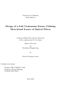 Cover page: Design of a Soft Continuum Sensor Utilizing Macrobend Losses of Optical Fibers