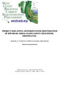 Cover page: Project Idea Note: afforestation/restoration of riparian areas along Santa Cruz River, Arizona USA