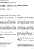 Cover page: Activation of sulfonate ester based matrix metalloproteinase proinhibitors by hydrogen peroxide