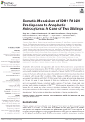 Cover page: Somatic Mosaicism of IDH1 R132H Predisposes to Anaplastic Astrocytoma: A Case of Two Siblings.