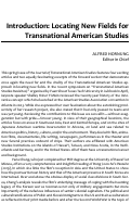 Cover page: Locating New Fields in Transnational American Studies