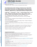 Cover page: Gene-Based Association Testing of Dichotomous Traits With Generalized Functional Linear Mixed Models Using Extended Pedigrees: Applications to Age-Related Macular Degeneration