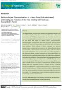 Cover page: Epidemiological Characterization of Lettuce Drop ( Sclerotinia spp.) and Biophysical Features of the Host Identify Soft Stem as a Susceptibility Factor