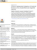 Cover page: A Device-Independent Evaluation of Carbonyl Emissions from Heated Electronic Cigarette Solvents.