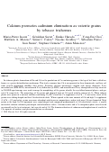 Cover page: Calcium promotes cadmium elimination as vaterite grains by tobacco trichomes