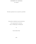 Cover page: Evolution equations in non-commutative probability