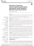 Cover page: Infections Caused by Antimicrobial Drug-Resistant Saprophytic Gram-Negative Bacteria in the Environment