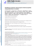 Cover page: Protection of tissue physicochemical properties using polyfunctional crosslinkers