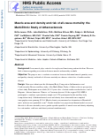 Cover page: Muscle area and density and risk of all-cause mortality: The Multi-Ethnic Study of Atherosclerosis