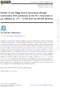 Cover page: Studies of new Higgs boson interactions through nonresonant HH production in the bb¯γγ final state in pp collisions at s = 13 TeV with the ATLAS detector