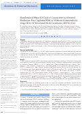 Cover page: Randomized Phase III Trial of Concurrent Accelerated Radiation Plus Cisplatin With or Without Cetuximab for Stage III to IV Head and Neck Carcinoma: RTOG 0522