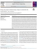 Cover page: Energy pile groups for thermal energy storage in unsaturated soils