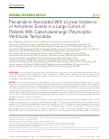 Cover page: Flecainide Is Associated With a Lower Incidence of Arrhythmic Events in a Large Cohort of Patients With Catecholaminergic Polymorphic Ventricular Tachycardia.