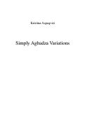 Cover page: Simply Agbadza Variations