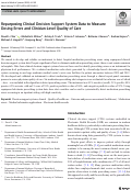 Cover page: Repurposing Clinical Decision Support System Data to Measure Dosing Errors and Clinician-Level Quality of Care