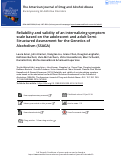 Cover page: Reliability and validity of an internalizing symptom scale based on the adolescent and adult Semi-Structured Assessment for the Genetics of Alcoholism (SSAGA).