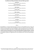 Cover page: Can Behavioral Experts Predict Outcome Heterogeneity?