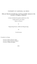 Cover page: Off-road obstacle classification and traversability analysis in the presence of negative obstacles