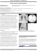 Cover page: Intercostal Lung Herniation