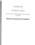 Cover page: Marine Protected Area Evaluation