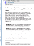 Cover page: What Factors Explain Disparities in Mammography Rates Among Asian-American Immigrant Women? A Population-Based Study in California