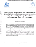 Cover page: Search for new phenomena in final states with large jet multiplicities and missing transverse momentum using s = 13 TeV proton-proton collisions recorded by ATLAS in Run 2 of the LHC