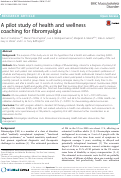 Cover page: A pilot study of health and wellness coaching for fibromyalgia.