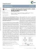 Cover page: A highly reducing metal-free photoredox catalyst: design and application in radical dehalogenations