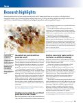 Cover page: Research highlights