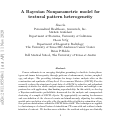 Cover page of A Bayesian nonparametric model for textural pattern heterogeneity