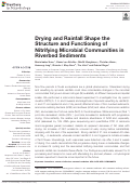 Cover page: Drying and Rainfall Shape the Structure and Functioning of Nitrifying Microbial Communities in Riverbed Sediments