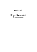 Cover page: Hope Remains
