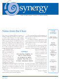 Cover page of synergy, Spring 2004