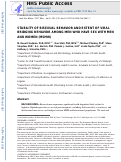 Cover page: Stability of Bisexual Behavior and Extent of Viral Bridging Behavior Among Men Who Have Sex with Men and Women