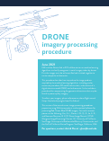 Cover page of Drone Imagery Processing Procedure