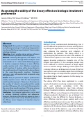 Cover page: Assessing the utility of the decoy effect on biologic treatment preference