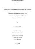 Cover page: Who did what: A novel method for investigating human mate preferences