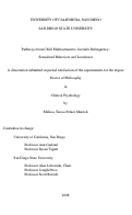 Cover page: Pathways from child maltreatment to juvenile delinquency : sexualized behaviors and loneliness